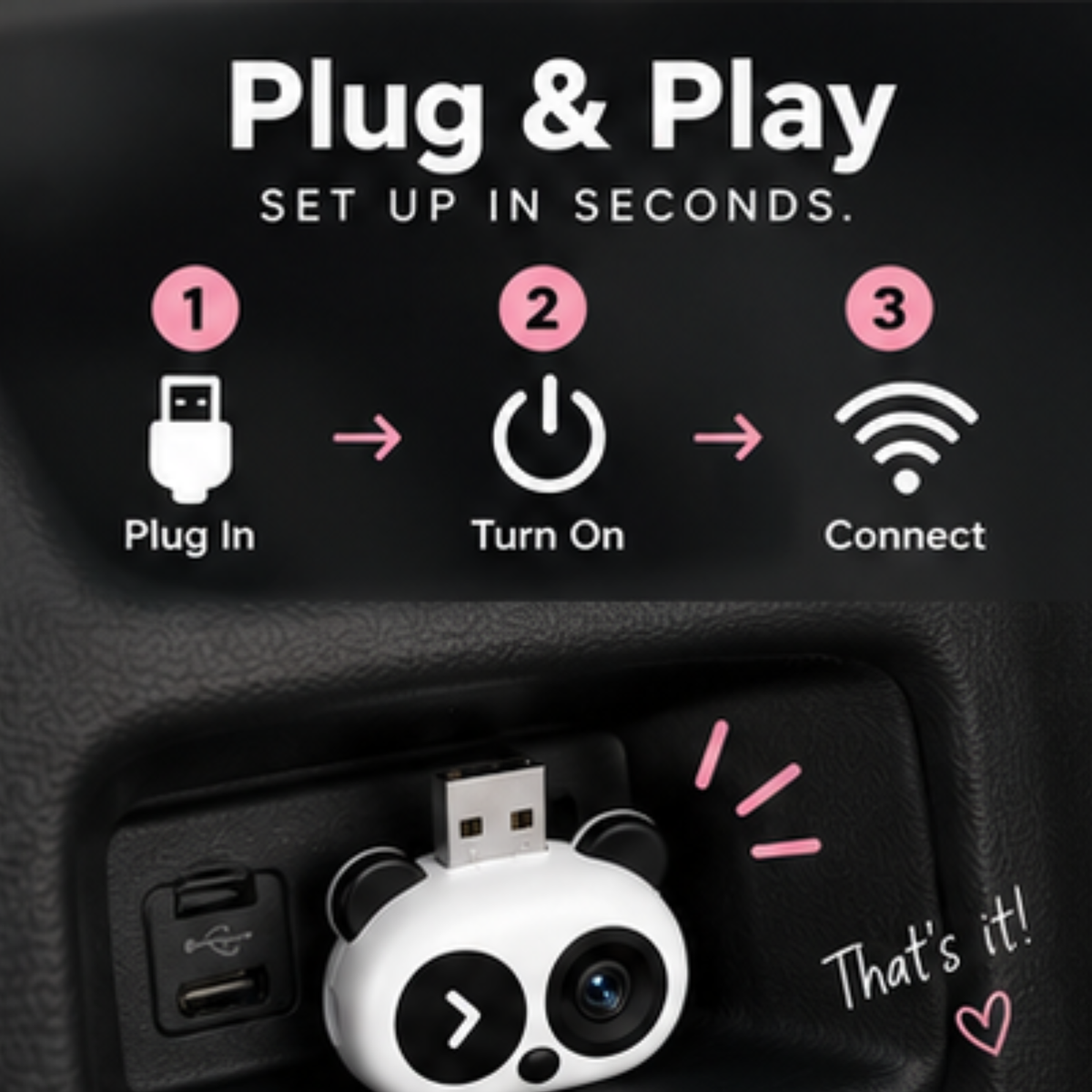PandaDash™ Baby Car Monitor